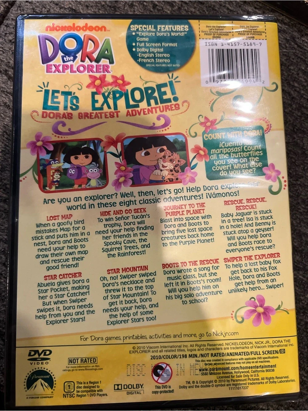Nickelodeon - Dora the Explorer Dora’s Greatest Adventures DVD
